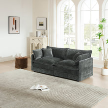 Load image into Gallery viewer, Abby Chenille Mid-Century Modern Fabric Loveseat Sofa