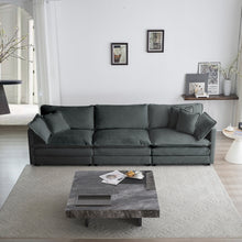 Load image into Gallery viewer, Abby Chenille Mid-Century Modern Couch 3-Seater Sofa