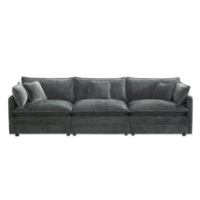 Load image into Gallery viewer, Abby Chenille Mid-Century Modern Couch 3-Seater Sofa