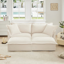 Load image into Gallery viewer, Slipcovered Chenille Sofa