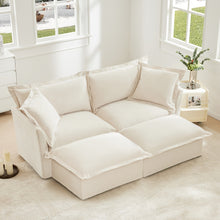 Load image into Gallery viewer, Slipcovered Chenille Sofa