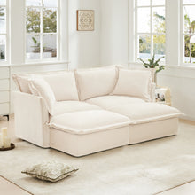 Load image into Gallery viewer, Slipcovered Chenille Sofa