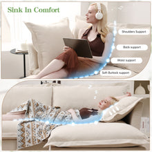 Load image into Gallery viewer, Slipcovered Chenille U Shape Sectional Deep Seat Sofa