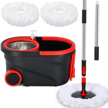 Load image into Gallery viewer, Spin Mop and Bucket with Wringer Set