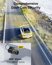 Load image into Gallery viewer, GKU 4K Dash Cam Front and Rear