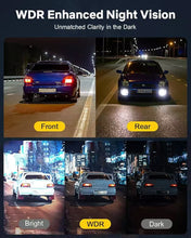 Load image into Gallery viewer, GKU 4K Dash Cam Front and Rear