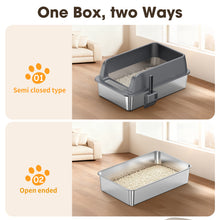 Load image into Gallery viewer, Stainless Steel Cat Litter Box