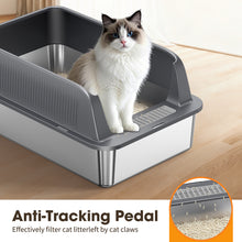 Load image into Gallery viewer, Stainless Steel Cat Litter Box
