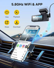 Load image into Gallery viewer, GKU 4K Dash Cam Front and Rear