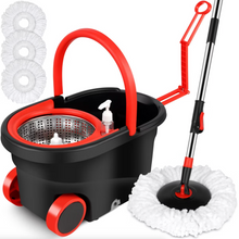 Load image into Gallery viewer, Spin Mop and Bucket with Wringer Set