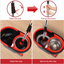 Load image into Gallery viewer, Spin Mop and Bucket with Wringer Set
