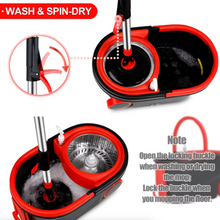 Load image into Gallery viewer, Spin Mop and Bucket with Wringer Set
