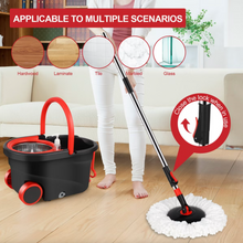 Load image into Gallery viewer, Spin Mop and Bucket with Wringer Set